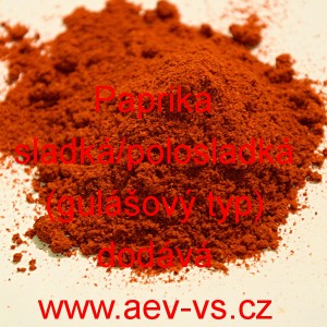 Paprika sladká/polosladká (gulášový typ)