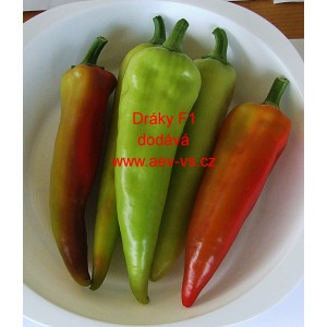 Paprika roční zeleninová hybridní pálivá Dráky F1